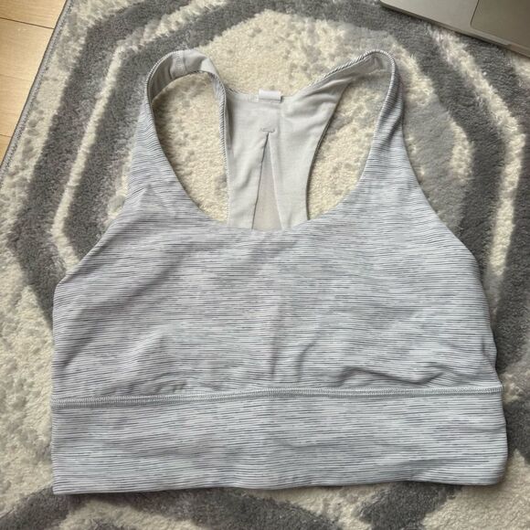 Lululemon Invigorate Bra Long Line In Wee Are From Space Nimbus Battleship 8 - Picture 6 of 10